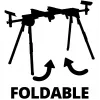 Einhell MSS 1608 saliekams zāģa statīvs 4 kājas, melns/sarkans, maks. slodze 80 kg