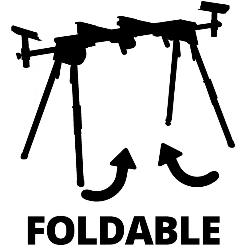 Einhell MSS 1608 saliekams zāģa statīvs 4 kājas, melns/sarkans, maks. slodze 80 kg