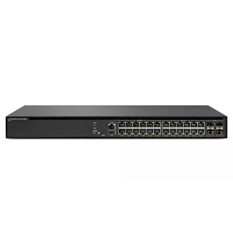 Pārvaldāms tīkla slēdzis Lancom Systems GS-4530XP L3 2.5G Ethernet 30 Porti PoE