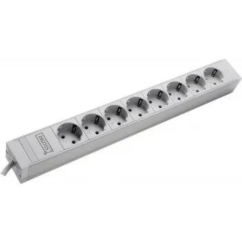 Strāvas sadalītājs DIGITUS DN-19 PDU-8 230V, 8 kontaktligzdas, 19 inch statīvā montējams