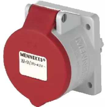 MENNEKES CEE paneļmontāžas kontaktligzda 5x16A 3385 TwinCONTACT 400V IP44 taisna 3385