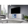TV skapis Cama Meble QIU 160 — MDF balts spīdums, 1600×420×570 mm