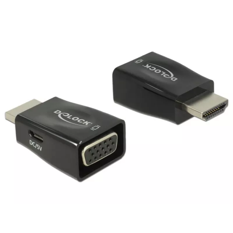 DeLOCK 65902 Pārejas savienotājs HDMI A uz VGA