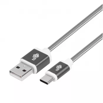 TB USB - USB C kabelis 1,5 m Pelēks (AKTBXKUCSBA150S)