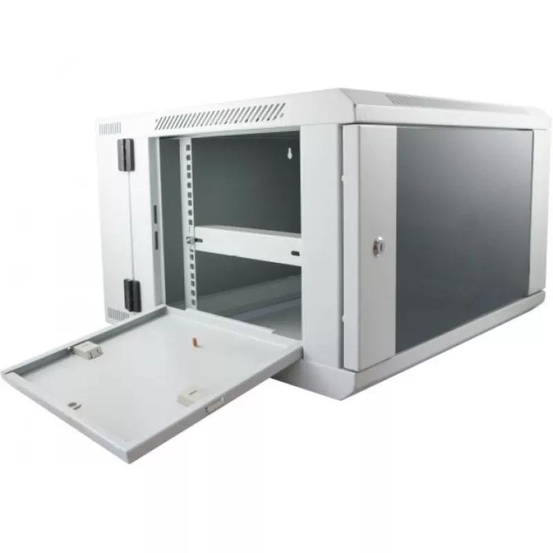 Rack skapis ALLNET SMB6612 Pelēks 33 kg, servera/tīkla korpuss, kompakts grīdas skapis
