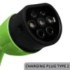 Elektroauto lādētājs QOLTEC Mobile EV 2in1 Type2 11 kW 400 V Wi‑Fi TUYA SMART LIFE LCD portatīvā wallbox 5 m kabelis