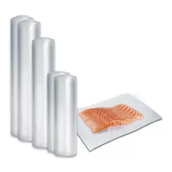 Caso | Foliju komplekts 3 ruļļi vakuumēšanai + Sous Vide gatavošanai | 01237 | Izmēri (P x L) 16 x 23 cm, 20 x 600 cm, 28 x 600 cm, 30 x 600 cm