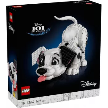 LEGO Disney 43269 101 Dalmācieši Kucēns kolekcionējams būvēšanas komplekts — 1722 gabali, 220 mm augstums, 18+