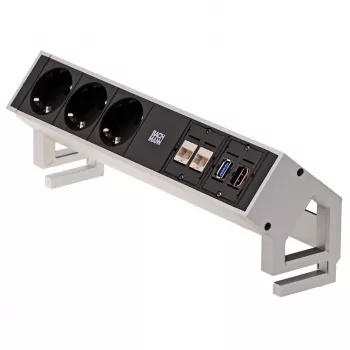 Barošanas pagarinātājs Bachmann 3x Schuko 2x CAT6 1x HDMI 1x USB3.0 902.502