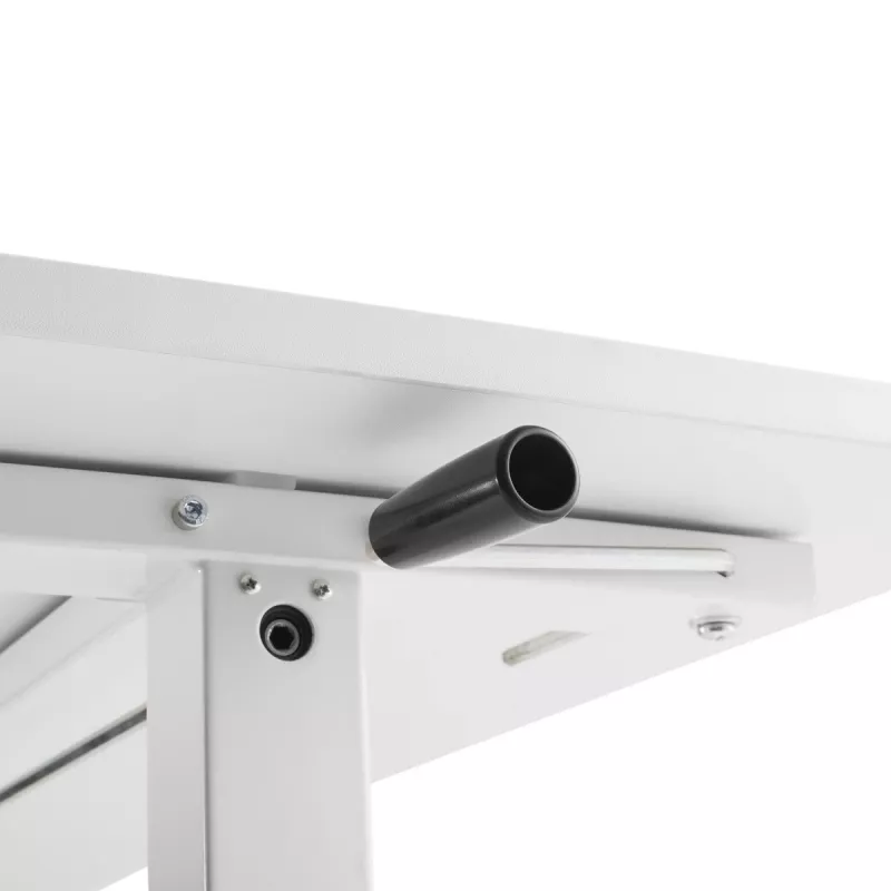 Rokas regulējams augstuma galds Ergo Office, max 40 kg, max augstums 117 cm, ar virsmu stāvus un sēdus darbam, ER-401 W