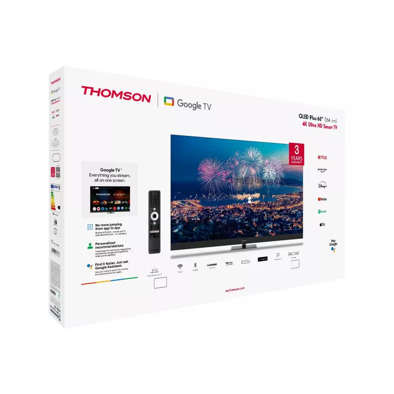 Televizors Thomson Q70 Series 65 collu 4K Ultra HD QLED 3840 x 2160