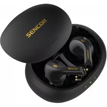 SENCOR SEP 560BT BK bezvadu austiņas BT 5.3, darbības laiks 6h, 40mAh
