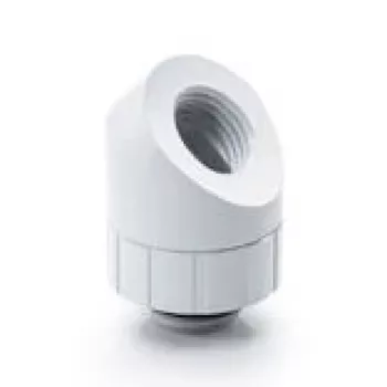 BitsPower Artemis 45° rotējošs savienotājs – Arctic White (BPM-AT45R-WH)