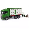 BRUDER Scania Super 560R kravas auto ar liellopu piekabi