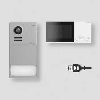 Siedle Set LAN Mattchrom IQSL-0f Neubau (210013218-00)