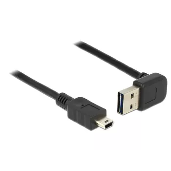 USB kabelis DeLOCK 1m USB 2.0-A uz Mini-USB B Melns