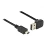 USB kabelis DeLOCK 1m USB 2.0-A uz Mini-USB B Melns