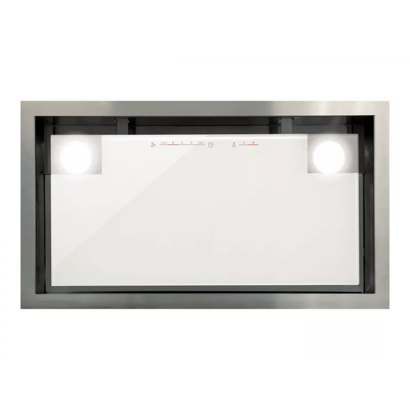 CATA Tvaika nosūcējs GC DUAL A 45 XGWH Kupola tips, Energoefektivitātes klase A, Platums 45 cm, 820 m³/h, Skārienvadība, LED, Balts stikls