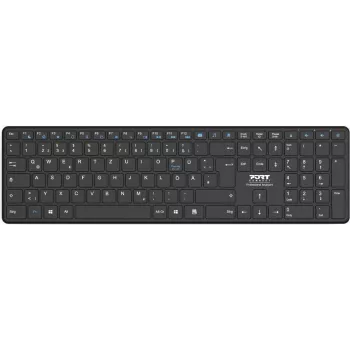 Port Designs 900903-R-DE Bluetooth tastatūra QWERTY melna vācu