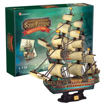 PUZZLE 3D Burinieks Spānijas Armada San Felipe