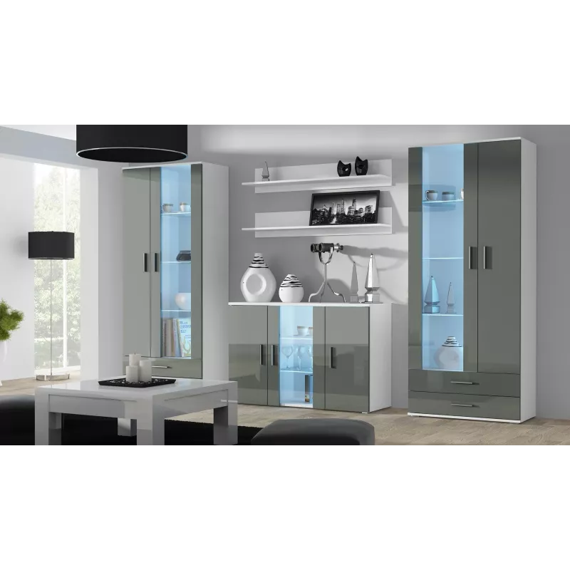 Cama komplekts of two shelves 125cm SOHO balts matēts