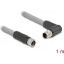 DeLOCK sensora/izpildmehānisma kabelis 1 m RST M12 Pelēks 80546