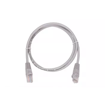 Extralink Cat5e UTP tīkla vads 1 m, RJ-45 – RJ-45, pelēks