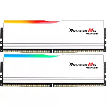 G.Skill Ripjaws M5 Neo DDR5-6000 64 GB (2x 32 GB) Dual-Kit, balta, AMD EXPO