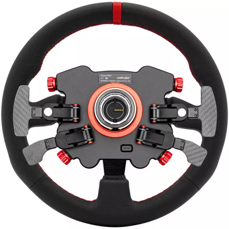 Simagic GT Pro R sacīkšu stūre ar Pro Hub, āda, 330 mm (S207)