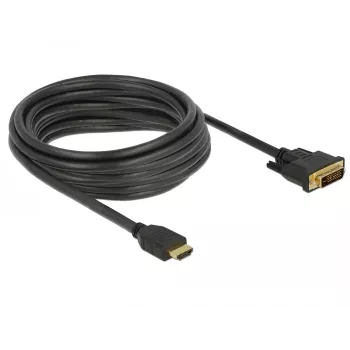 Video kabeļa adapteris DeLOCK 85656 5 m HDMI Type A DVI Melns