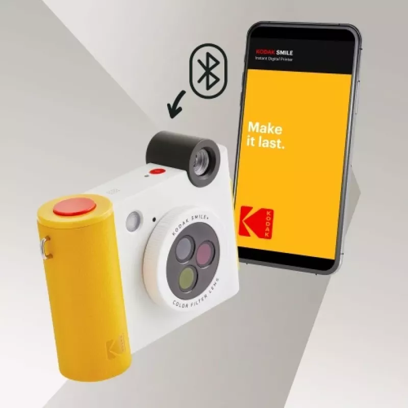 Kodak SMILE+ Momentāno fotogrāfiju kamera, 2x3'', balta