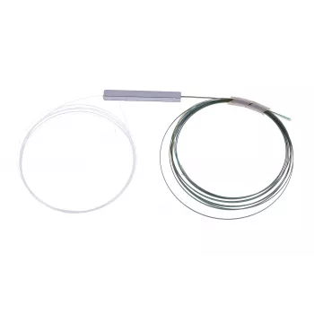 Extralink Splitter 1:4 PLC 250µm bez savienotāja, sudraba PVC