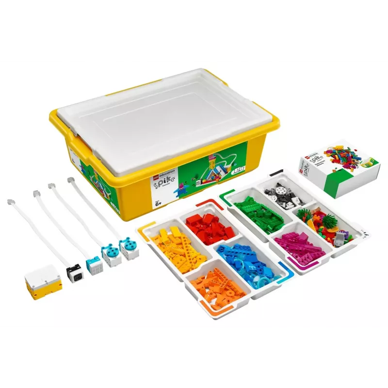 Izglītojošs robotikas un programmēšanas komplekts LEGO Education Spike Essential Set A+ 45345 — 449 elementi, vecumam no 6 gadiem
