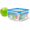 Pārtikas uzglabāšanas trauks EMSA Clip&Close 1.3 L kvadrātveida hermētisks bez BPA, modelis 3110600387