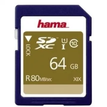 Hama 00124136 atmiņas karte 64 GB SDXC UHS-I Class 10