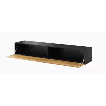 Cama TV Stand VIGO '180' 30/180/40 Melns/wotan oak