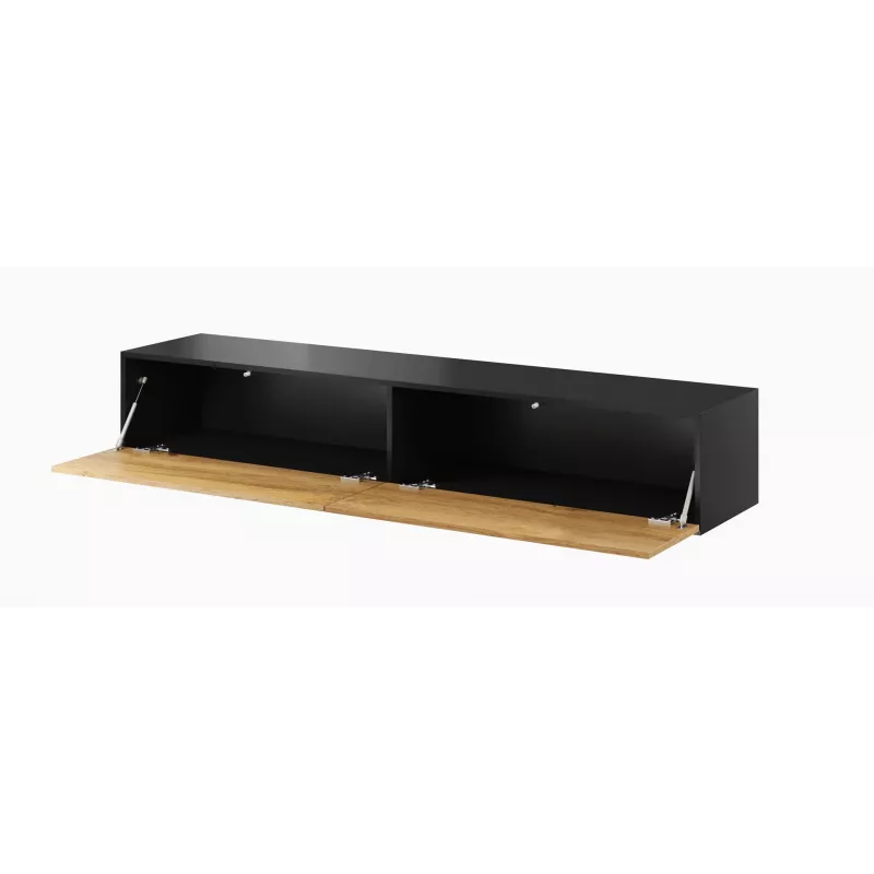 Cama TV Stand VIGO '180' 30/180/40 Melns/wotan oak