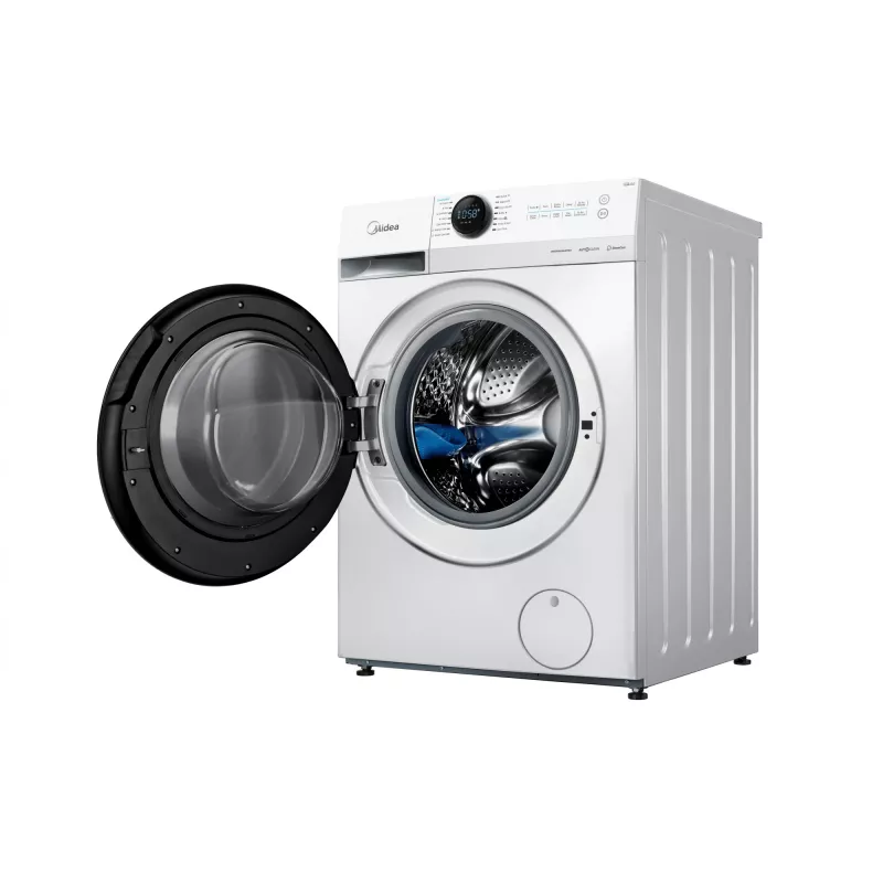 Veļas mazgājamā mašīna Midea MF200W80WB/W-HR, priekšējā ielāde, 8 kg, 1400 RPM, LCD, tvaiks, 60 cm plata