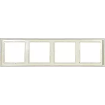 Jung 4-vietīgais rāmis LS 990 Krēmbaltā LS984W (LS984W)