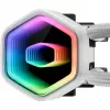 Šķidruma dzesēšanas sistēma CPU Cooler Master MasterLiquid 240 Core II White — 240 mm, 2x 120 mm ventilatori (650–1750 RPM), uzmavas gultnis