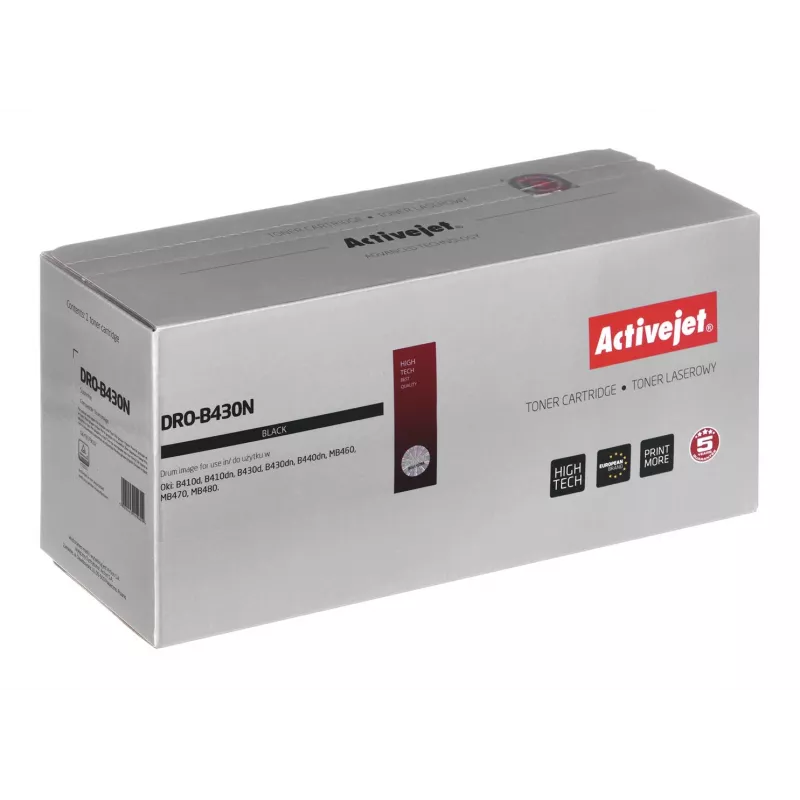 Activejet DRO-B430N fotobungas (aizstāj OKI 43979002; Supreme; 25000 lpp., melna)