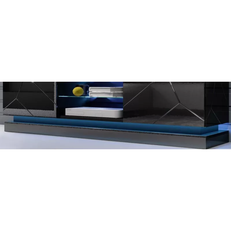 LED lentes gaismeklis cama meble QIU 160, virsmas montāžai, zila gaisma, maiņstrāva, 1 gab.