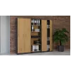 Topeshop OLIV 2D ANT/ART KPL biroja grāmatplaukts