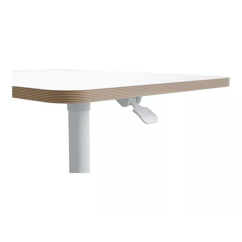 Datorgalda virsma Leitz Square Aluminium White 600x800x750mm