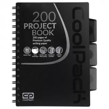 Spiral piezīmju grāmatiņa A5 Coolpack Black