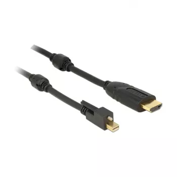 Video kabeļa adapteris DeLOCK 83731 Mini DisplayPort–HDMI 3 m Melns