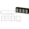 JUTA 4D kumode 4D 200x39,5x90 melns + linol calabria