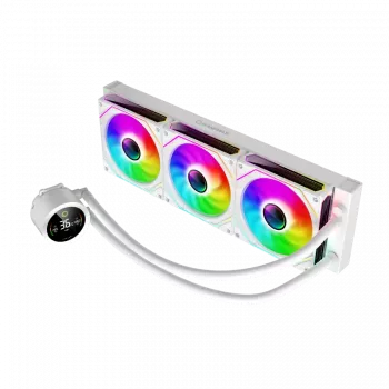 Gamemax ICEBURG 360 DIGITAL WH | Šķidruma dzesētājs CPU | Balts