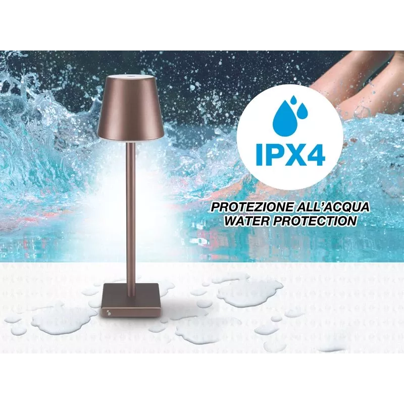 Beper P201UTP103 uzlādējama galda lampa ar skārienjūtīgu slēdzi, 2 W