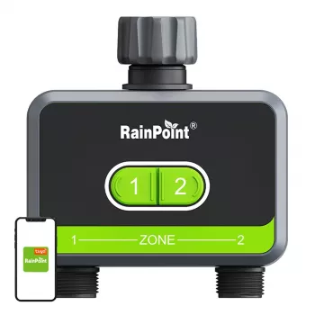 Laistīšanas kontrolieris RainPoint HTV210B 2 zonas ar lietotnes vadību